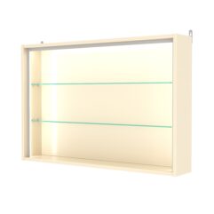 Витрина настенная №3-1Г-П, Крем Вайс