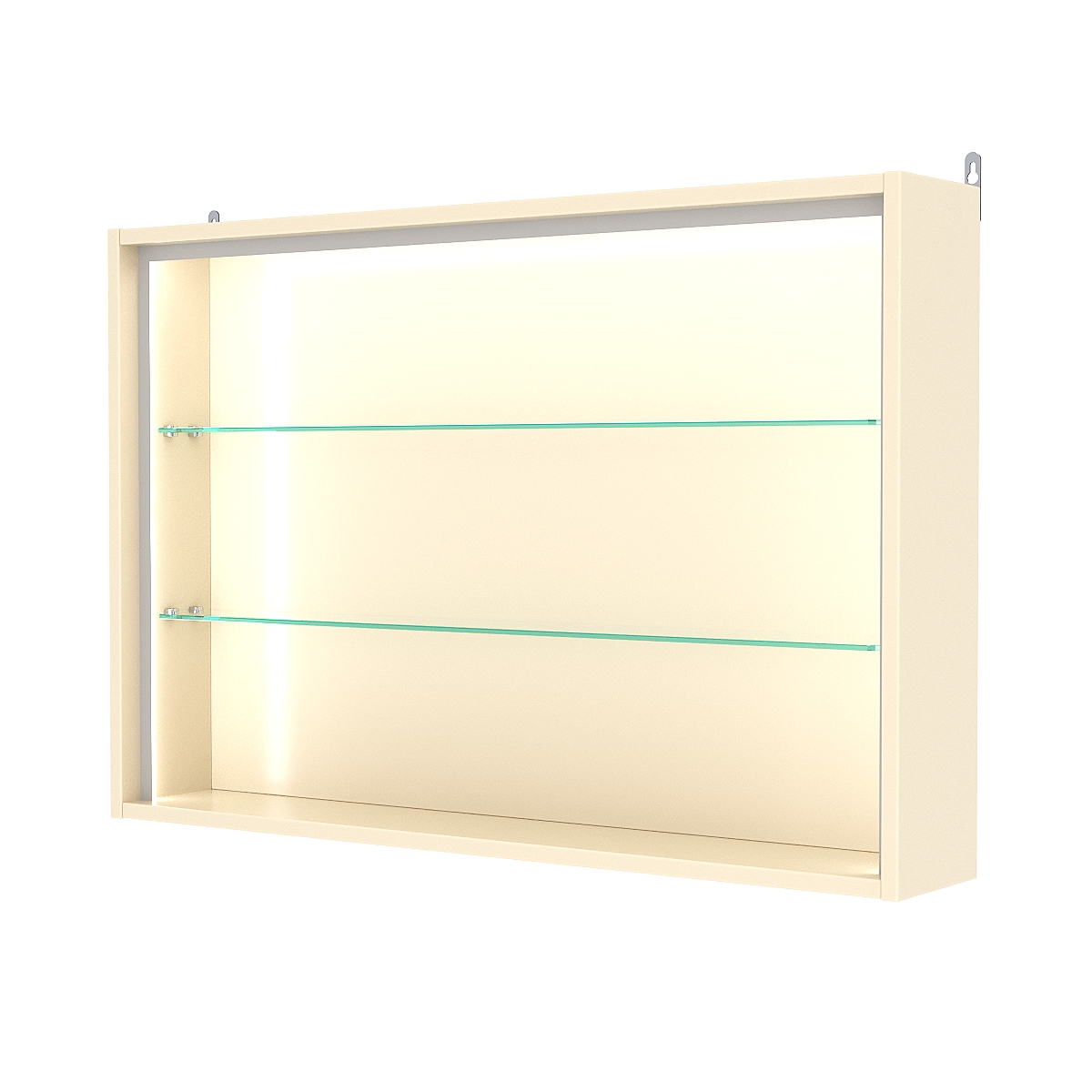 Витрина настенная №3-1Г-П, Крем Вайс