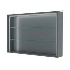 Витрина настенная №3-1Г-П, Темно-Серый