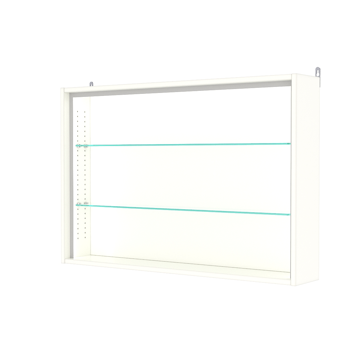 Витрина настенная с регулировочными полками №3-1Г-РЕГ-П, Белый