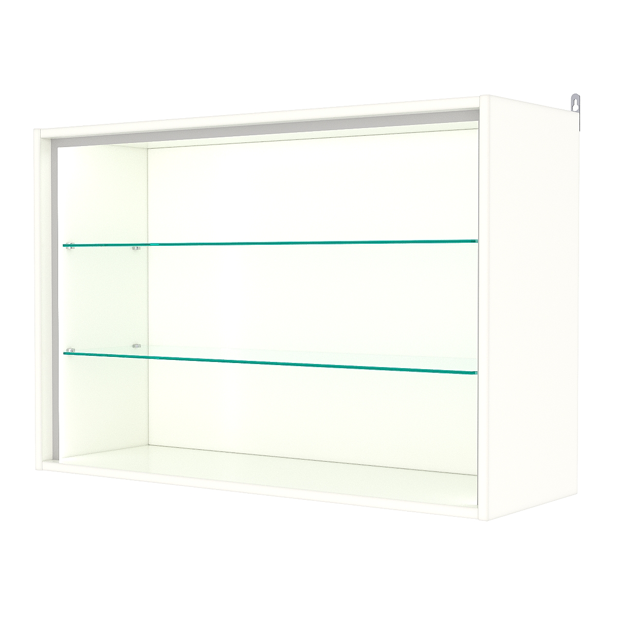 Витрина настенная №3-1ГГ-П, Белый