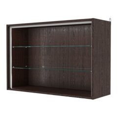 Витрина настенная №3-1ГГ-П, Дуб Венге