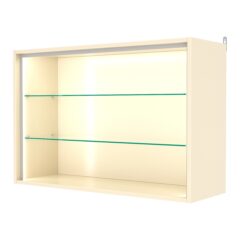 Витрина настенная №3-1ГГ-П, Крем Вайс