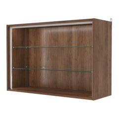 Витрина настенная №3-1ГГ-П, Орех