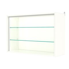 Витрина настенная с регулировочными полками №3-1ГГ-РЕГ-П, Белый