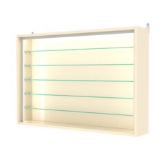 Витрина настенная №3-5Г-П, Крем Вайс