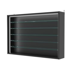 Витрина настенная №3-5Г-П, Черный