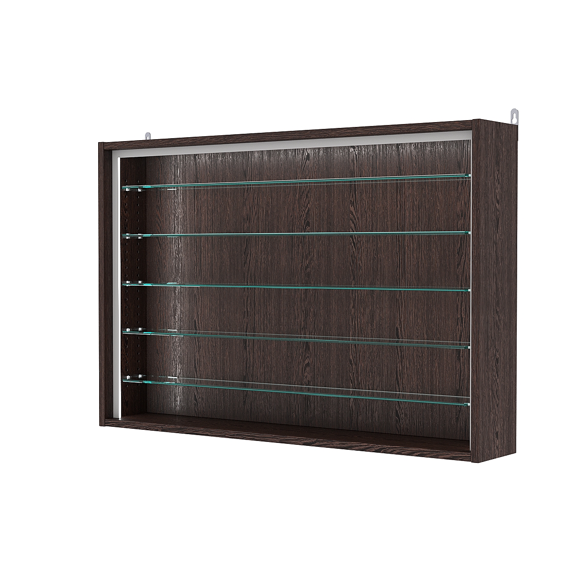 Витрина настенная с регулировочными полками №3-5Г-РЕГ-П, Дуб Венге