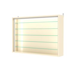 Витрина настенная с регулировочными полками №3-5Г-РЕГ-П, Крем Вайс