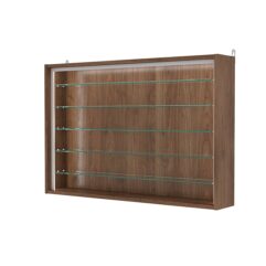 Витрина настенная с регулировочными полками №3-5Г-РЕГ-П, Орех
