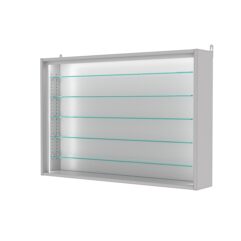 Витрина настенная с регулировочными полками №3-5Г-РЕГ-П, Серый