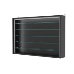 Витрина настенная с регулировочными полками №3-5Г-РЕГ-П, Черный