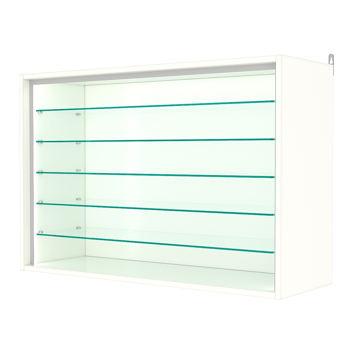 Витрина настенная №3-5ГГ-П, Белый