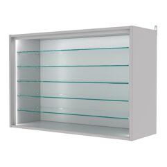 Витрина настенная №3-5ГГ-П, Серый