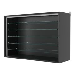 Витрина настенная №3-5ГГ-П, Черный