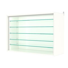 Витрина настенная с регулировочными полками №3-5ГГ-РЕГ-П, Белый