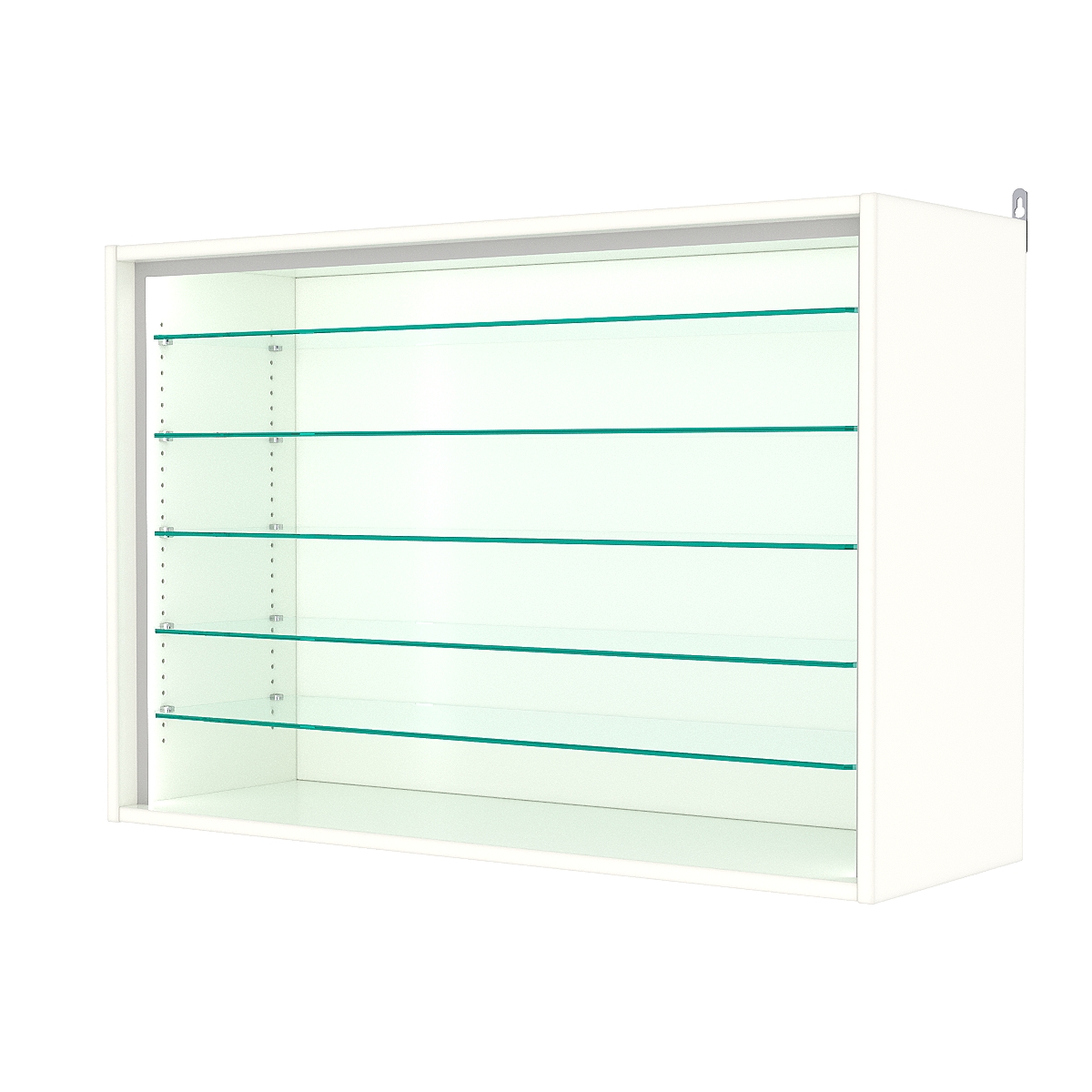 Витрина настенная с регулировочными полками №3-5ГГ-РЕГ-П, Белый