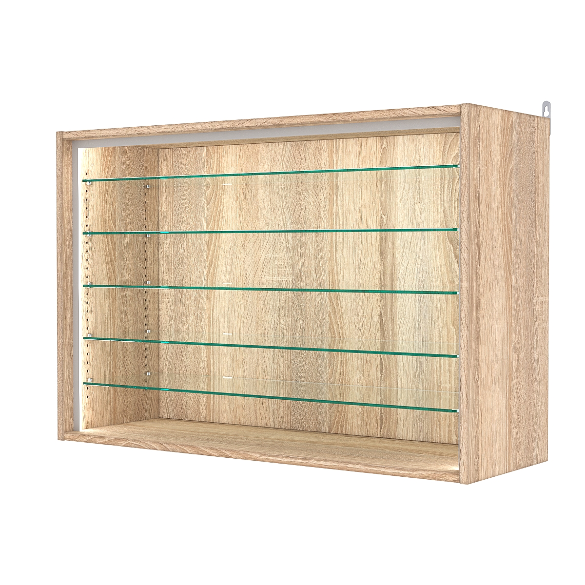 Витрина настенная с регулировочными полками №3-5ГГ-РЕГ-П, Дуб Сонома