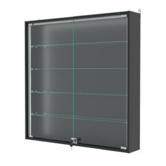 Витрина настенная №4-1А-П, Черный