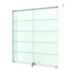 Витрина настенная с регулировочными полками №4-1А-РЕГ-П, Белый