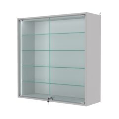 Витрина настенная №4-1АГ-П, Серый