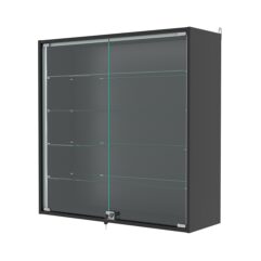 Витрина настенная №4-1АГ-П, Черный