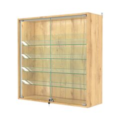 Витрина настенная №4-1АКГ-П, Дуб Золотистый