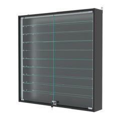 Витрина настенная с регулировочными полками №4-5А-РЕГ-П, Черный