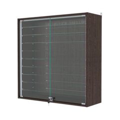 Витрина настенная №4-5АГ-П, Дуб Венге