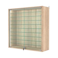 Витрина настенная с регулировочными полками №4-5АГ-РЕГ-П, Дуб Сонома