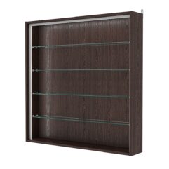 Витрина настенная №4-1Г-П, Дуб Венге
