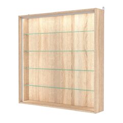 Витрина настенная №4-1Г-П, Дуб Сонома