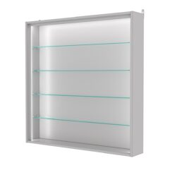 Витрина настенная №4-1Г-П, Серый