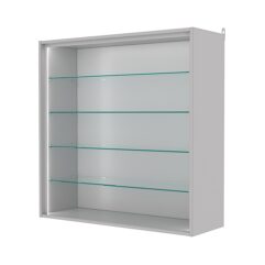 Витрина настенная №4-1ГГ-П, Серый