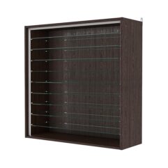 Витрина настенная №4-5ГГ-П, Дуб Венге