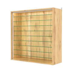 Витрина настенная №4-5ГГ-П, Дуб Золотистый