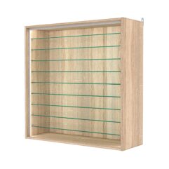 Витрина настенная №4-5ГГ-П, Дуб Сонома