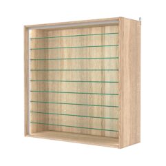 Витрина настенная с регулировочными полками №4-5ГГ-РЕГ-П, Дуб Сонома