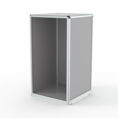 Прилавок из профиля Стаканчик №1 (без дверки), Серый