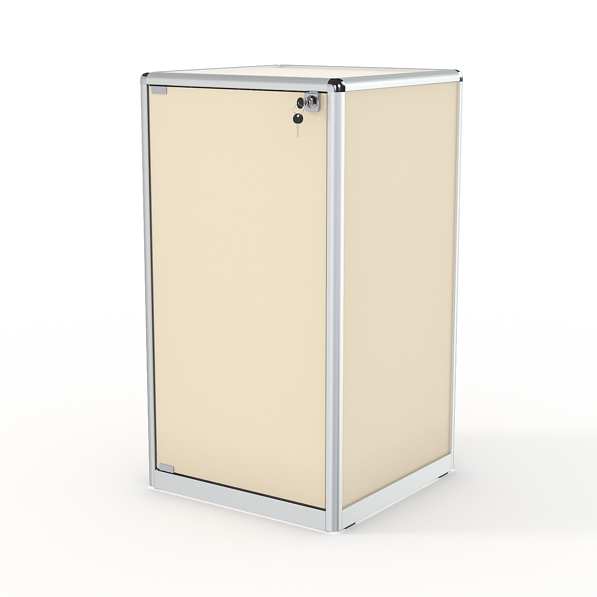 Прилавок из профиля Стаканчик №1 (с дверкой), Крем Вайс