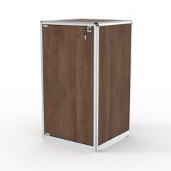 Прилавок из профиля Стаканчик №1  (с дверкой), Орех