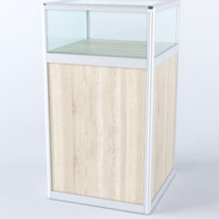 Прилавок из профиля Стаканчик №2 (без дверки), Дуб Сонома