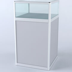 Прилавок из профиля Стаканчик №2 (без дверки), Серый