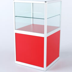 Прилавок из профиля Стаканчик №3 (без дверки), Красный 0149 BS