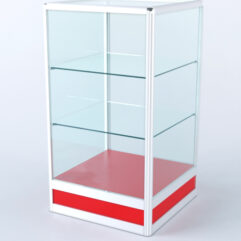 Прилавок из профиля Стаканчик №4 (без дверки), Красный 0149 BS