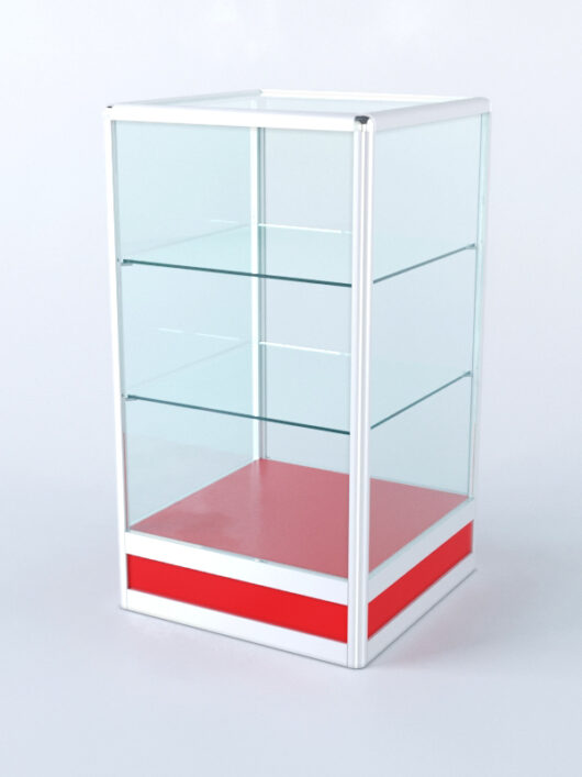 Прилавок из профиля Стаканчик №4 (без дверки), Красный 0149 BS