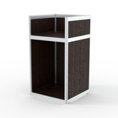 Прилавок под кассу из профиля №6 (без дверок), Дуб Венге