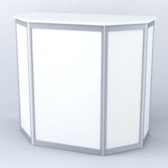 Прилавок из профиля трапеция №1 (без дверок), Белый