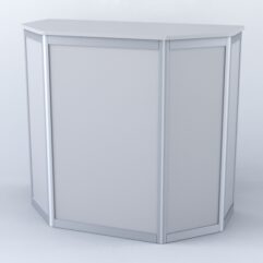 Прилавок из профиля трапеция №1 (без дверок), Серый