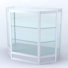 Прилавок из профиля трапеция №4 (без дверок), Серый